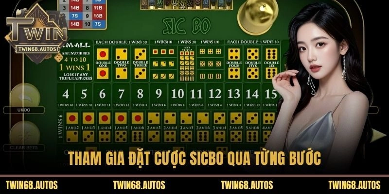 Tham gia đặt cược sicbo qua từng bước